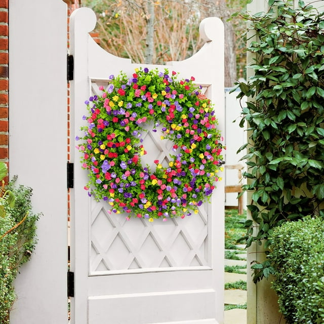 Cqxid Wreath Under $10 Colorful Garland Spring And Summer Colorful Garland Spring And Summer Decorated With Star Gate Pendants