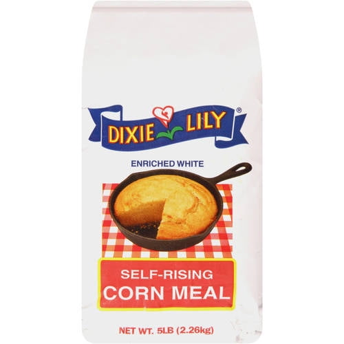 Dixie Lily Enriched White SelfRising Corn Meal, 5 lbs