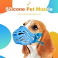 thumbnail image 4 of LiMimmuu Dog Muzzle Adjustable Buckle Quick Release Dog Muzzle Silicone Dog Muzzle Adjustable Strap Wear-resistant Prevent Bite Portable Outdoor Licking, 4 of 6