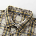 thumbnail image 3 of Men's Jackets Lightweight Plaid Casual Big and Tall 4X Fashion Shirt Loose Youth Long Sleeve Shirt Casual Coat, 3 of 7