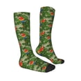 thumbnail image 4 of Lsque Parrots And Tropical Leaves Printed Crew Socks Men's Women's LightWeight Thin Casual Calf Socks ,Knee High Socks,Cotton Socks, 4 of 9