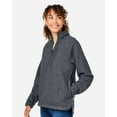 thumbnail image 2 of North End NE713W Women's Aura Sweater Fleece Quarter-Zip Pullover-CARBON/ CARBON-2XL, 2 of 3