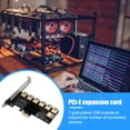 thumbnail image 1 of Adaptador De Tarjeta Vertical Ehuebsd PCI-E 1x 1 a 7 Riser Card Adapter, 1 of 7