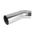 thumbnail image 1 of Ofertas Únicas Tubo de Codo de Escape Extendida 127mm/5" OD 1mm/0.04" Boca Plana Bilateral Pulido 300mm/11.81"(L) 45 Grados, 1 of 7