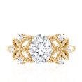 thumbnail image 4 of Nature Inspired Lab Diamond Engagement Ring - EF-VS Quality Certified - 1 Carat - with Jewelry Box, 10K Yellow Gold, US 3.00, 4 of 8