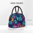thumbnail image 2 of Disketp Colorful Tropical Leaves Bolsa Térmica para Almuerzo, Lonchera con Abertura Amplia y Gran Capacidad, Organizador Reutilizable para Mujeres, Hombres y Adultos, 2 of 6
