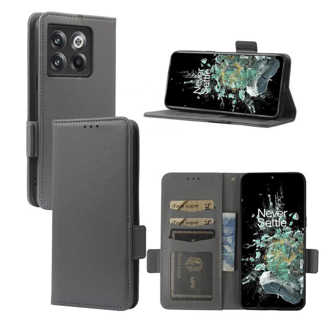 OnePlus 10T 5G Case , PU Leather Flip Cover Card Slots Magnetic Closure Wallet Case for OnePlus 10T 5G