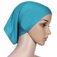 thumbnail image 1 of Eleanos Women's Soft Solid Color Short Muslim Islamic Solid Cotton Hijab Cap Head Cover Under Scarf Shawl Turban Hat, 1 of 3