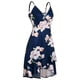 thumbnail image 4 of Vestido casual de verano con volantes, estilo italiano, ajustable, con escote en V y estampado floral para mujer, 4 of 6