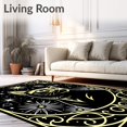 thumbnail image 2 of ODIKA 4'x6' Machine Washable Non-Slip Area Rug, Hook Kit Mystical Cat Starfield DIY Embroidery High Traffic Rug, Black, 729851, 2 of 7
