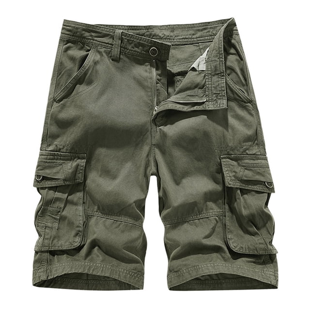 KIHOUT Shorts Cargo de Randonnée pour Hommes Extensibles Légers Shorts de Travail d'Extérieur avec Multiples Poches pour Camping Voyage