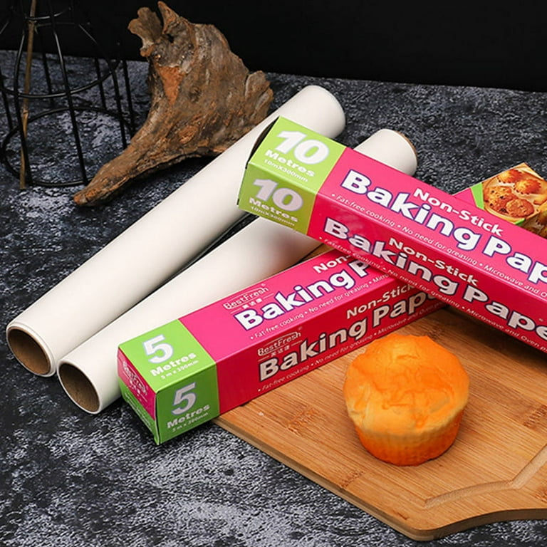 Non-stick Parchment Paper For Baking Reusable Food Grade  Waterproof&Oilproof Wax Paper Baking Paper For Bread Cookies Heat Press  Pans Oven Air Fry 5mx30cm 
