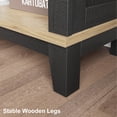 thumbnail image 4 of TacleeKii 5 Tier Bookshelf, 71" Tall Bookcase w/ Adjustable Shelves, for Living Room Office Library, Black & Natural, 4 of 7