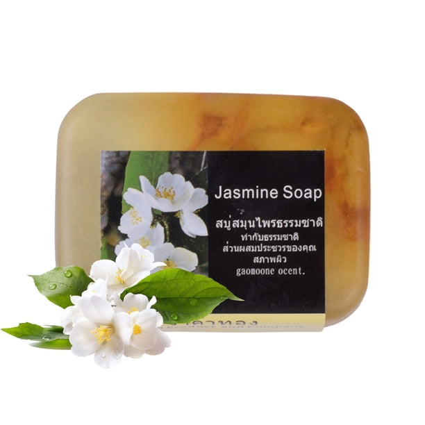 Jabones de Tailandia, jabón artesanal de aceite de limón y rosa, jabón facial, jabón de baño y jabón de manos, jabón nutritivo e hidratante de aceite, 90 g.