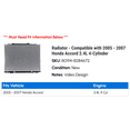 thumbnail image 2 of Radiator - Compatible with 2005 - 2007 Honda Accord 2.4L 4-Cylinder 2006, 2 of 2