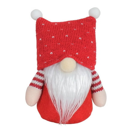 

YEENAOZEY Clearance Desktop Ornament Christmas Plush Gnome Decoration Dwarf Ornaments Xmas Santa Faceless Doll Gifts for Christmas Party Stuffed Gnomes Tiered Tray Decorations (A)