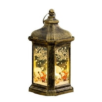 YFTDEF Christmas Wind Lantern, Portable Retro Night Light, LED Decoration, Hanging Lamp for Home Decor, Indoor and Outdoor Ornaments, Festive Holiday Lighting