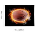 thumbnail image 2 of Tapestry Basketball Ball Fire for Bedroom Wall Hanging 60 X90 IN, 2 of 3