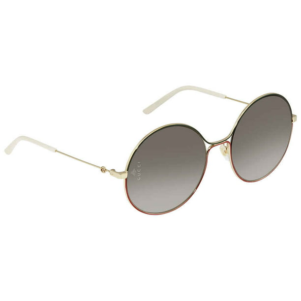 Gucci Grey Gradient Round Sunglasses GG0395S 59 -