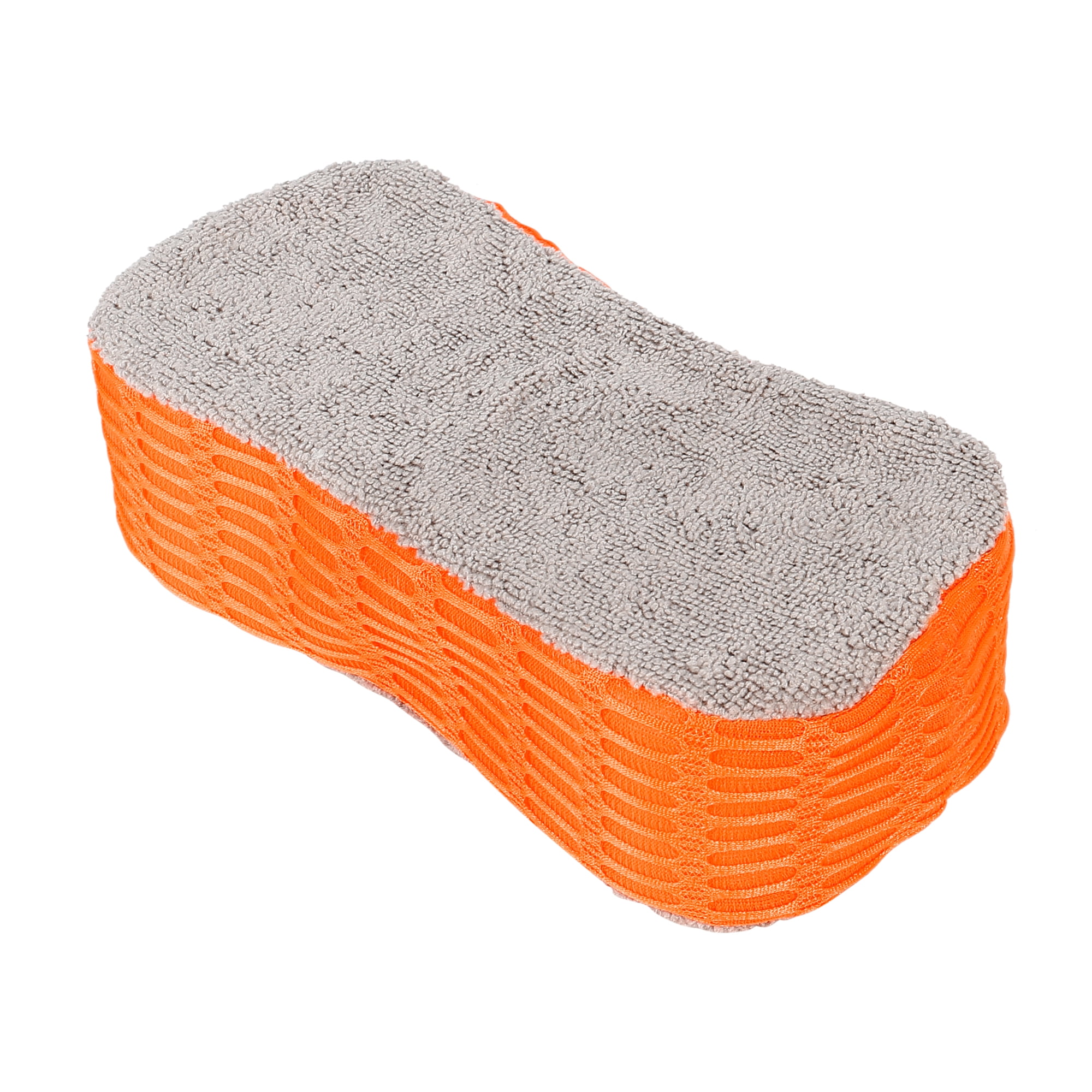 Orange Gray Car Wash Sponge Cleaning Double Sided Dirt Washing Tool  Absorbent