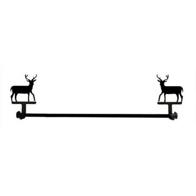 Village Wrought Iron TB-3-L Grande Barre de Serviette de Cerf