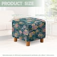 thumbnail image 5 of Jiueut Cherry Blossom Watercolor Print Footstool Cover, Comfortable Footrest Stool Furniture Protector with Elastic Bottom Footrest Stool Cover for Living Room Kids Pets, 5 of 7