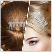 20 pcs Clear Plastic Hair Combs for Women Wedding and Bridal Use