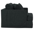 thumbnail image 5 of Pemberly Row 52" Fabric Slipcover Chair/A Half &Ottoman in Dark Gray, 5 of 8