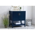 thumbnail image 2 of Elegant Kitchen and Bath 30 inch Single Bathroom Vanity in Blue, 2 of 8