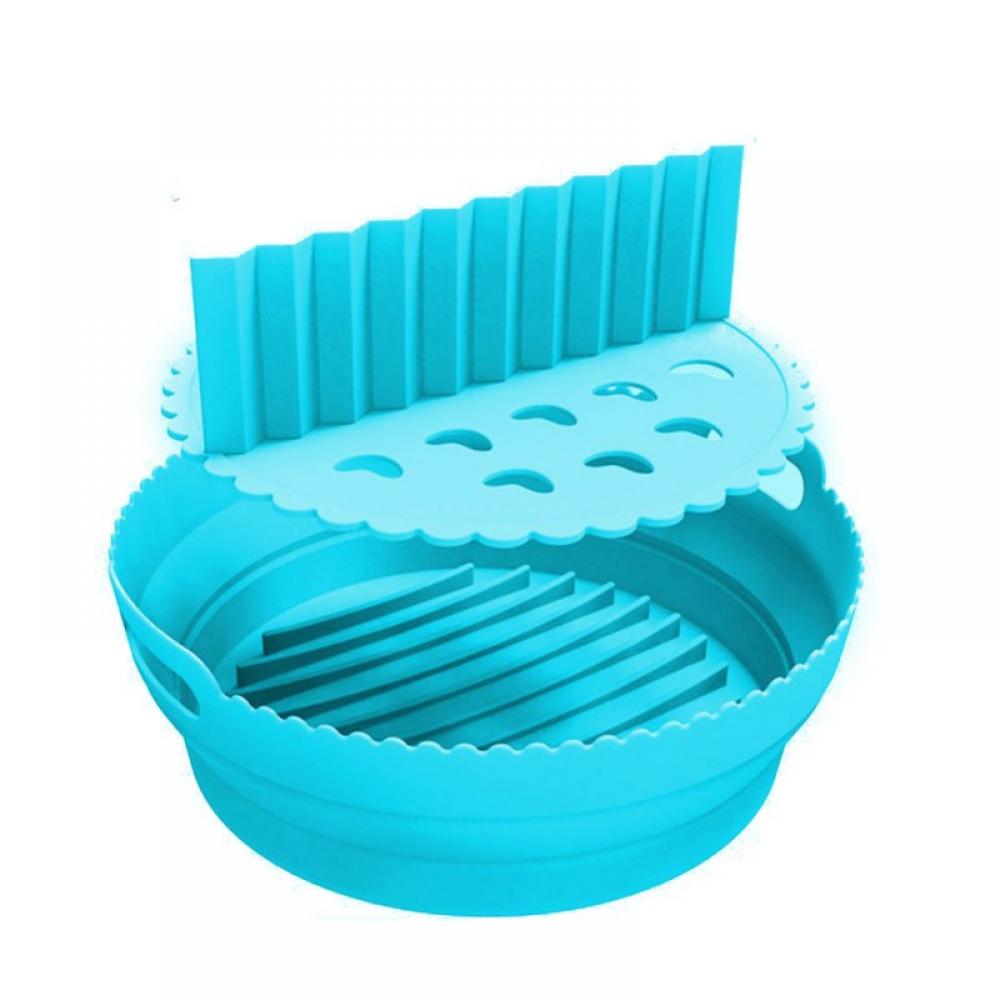 Silicone Pot for Air Fryer Collapsible & Soft Baking Lining Basket with
