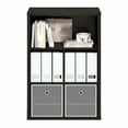 thumbnail image 4 of Furinno Cubicle Closed Back Storage Organizer 5-Cube in Dark Oak, 4 of 6