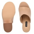 thumbnail image 5 of Nine West Flower Warm Blush Slip On Rounded Open Toe Retro Platform Sandals (Warm Blush, 9), 5 of 5