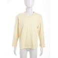 thumbnail image 3 of Raenseen Kids Boys Girls Athletic Performance Shirts Long Sleeve Quick Dry-Fit Crew Neck Sweatshirts Beige 120, 3 of 9