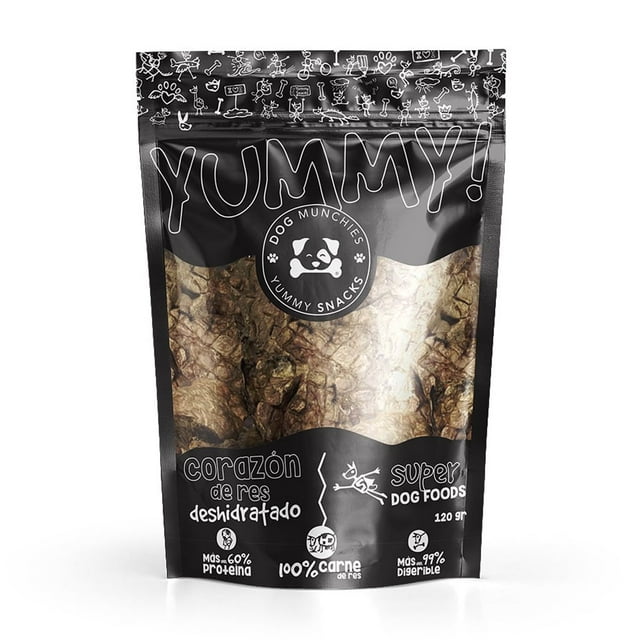 Premios Deshidratados para Perros DOG MUNCHIES Corazón de Res 120 Gramos