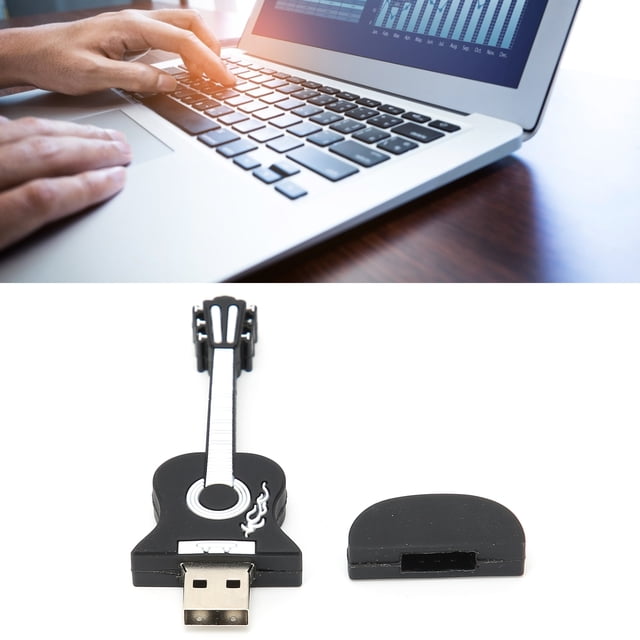 Usb USB Flash Drives Guitar Appearance Capacity Optional Compatible System for Data Storage Transmission
