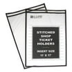 25-Pack Heavy Duty Ticket Holders - 6x9 Inch Clear Vinyl Document Protectors With Metal Eyelets