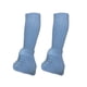 thumbnail image 2 of Calentadores de piernas de patinaje sobre hielo con decoración rinestas de calcetines de patinaje de hielo calentadores de piernas de tejido Azul, 2 of 8