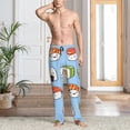 thumbnail image 2 of Naloa Kawaii Sushi Pajama Pants Men, PJ Bottoms, Sleep & Lounge Pants-Large, 2 of 6