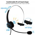 thumbnail image 4 of Auricular USB con micrófono Ordenador Portátil Auriculares con cable Control de línea Auriculares con micrófono para empresas Inevent EL4910-00B, 4 of 6