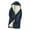 Blue, variant on Lovskoo Womens Winter Warm Jean Jacket Fleece Liner Hooded Sherpa Denim Coats Thicker Outerwear with Pockets Blue