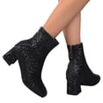 thumbnail image 4 of Fashionable Women's Ankle Boots with Sequin Embellishment and Heel for Stylish Occasions, 4 of 8