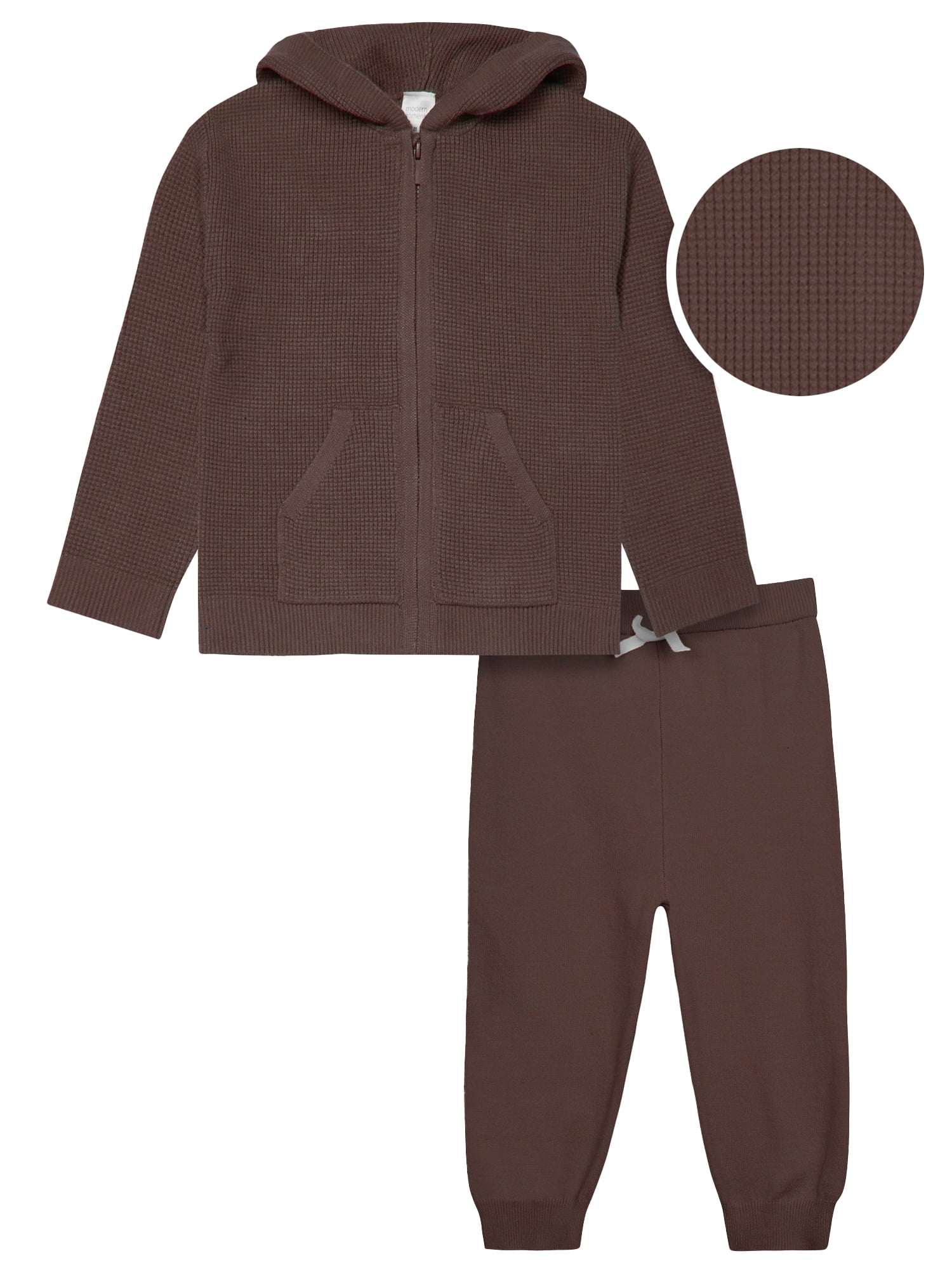 Modern Moments by Gerber Toddler Neutral Unisex Sweater Knit Outfit Set, 2-Piece, Sizes 12M-5T