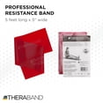 thumbnail image 2 of THERABAND Resistance Bands, 5 FT, Red, Medium Thickness, 3.7 LBS Resistance, Level 3, 2 of 11