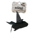 thumbnail image 3 of (5 pack) Scunci by Conair Hey Boo! Halloween Witch Hat Hair Clip with Glitter and Bat Accent, Black, 1-Count, 3 of 3