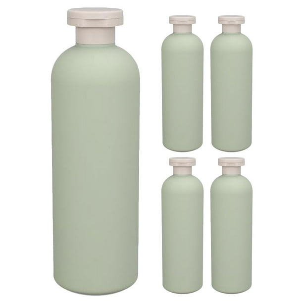 Dispensador de champú de 5 uds, dispensador de jabón para platos, dispensador de acondicionador recargable, 400ml