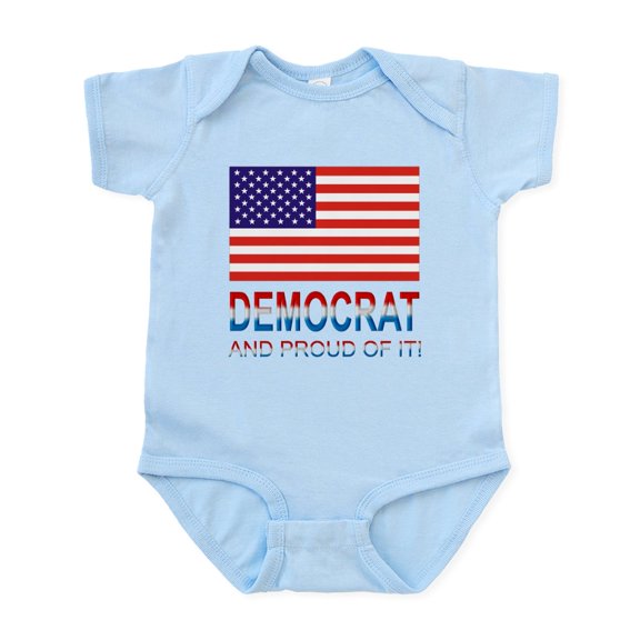 CafePress - Democrat Infant Bodysuit - Baby Light Bodysuit, Size Newborn - 24 Months