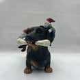 thumbnail image 4 of Moocorvic Funny Dachshund Gnome Statue, Resin Christmas Garden Decor Indoor/Outdoor Garden Dog Gnome Sculpture for Patio, Yard or Lawn, 4 of 6