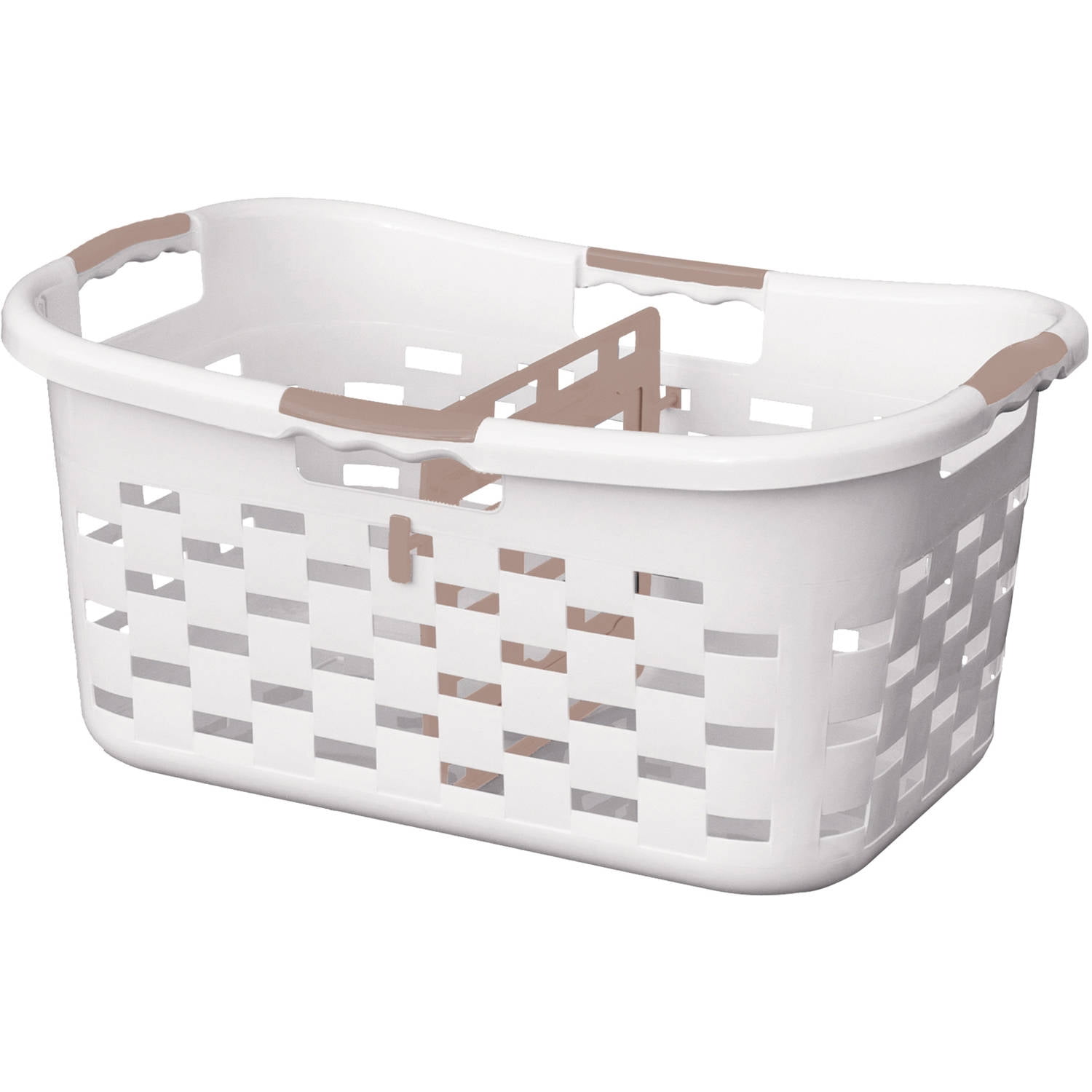 Photo 1 of Clorox Sort'N Fold, Plastic Laundry Basket With Sorter, 1.8 Bushels