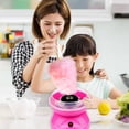 thumbnail image 3 of Leyfeng Portable Cotton Candy Machine Desktop Cotton Candy Maker 450W Candy Floss Machine with Splash Prevention Bowl Sugar Scoop 10pcs Candy Sticks for Home Use, 3 of 7