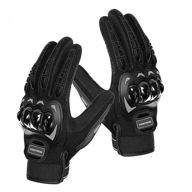 Guantes Para Moto Con Protección Anti Derrapes Color Negro Talla L VIMI